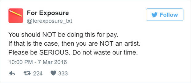 For Exposure