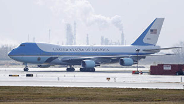 Самолет Boeing-747 президента США Дональда Трампа (Air Force One). Архивное фото