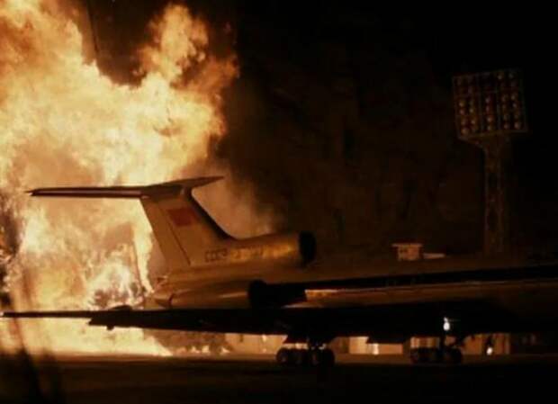 Возгорание самолета
