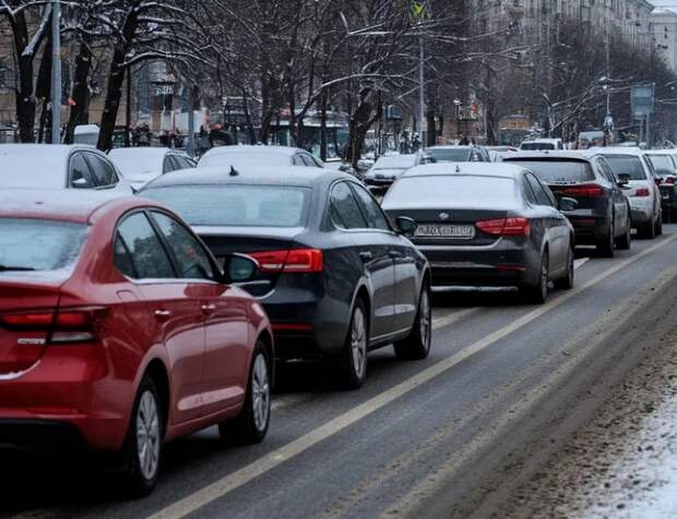 Пробки в 10 баллов зарегистрированы в Рязани утром в понедельник