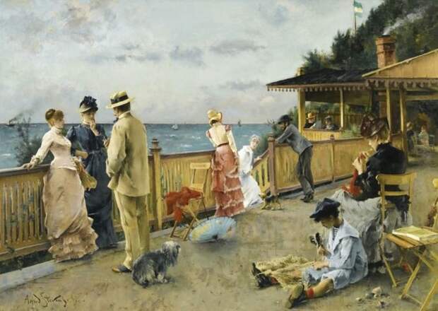 художник Альфред Стевенс (Alfred Stevens) картины - 02