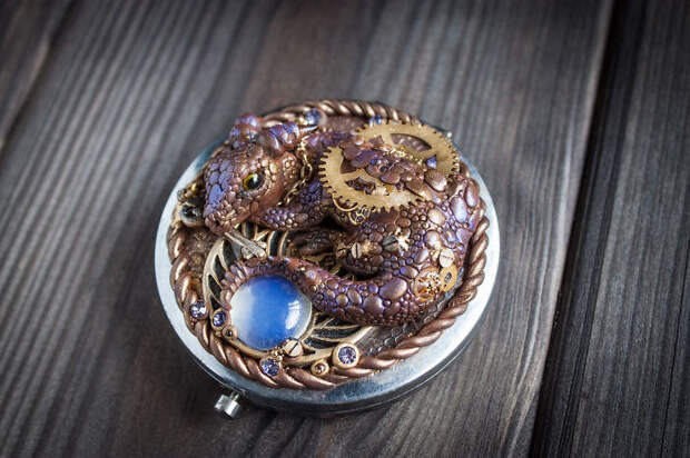 Magical Jewelry And  Creatures From Polymer Clay And Minerals