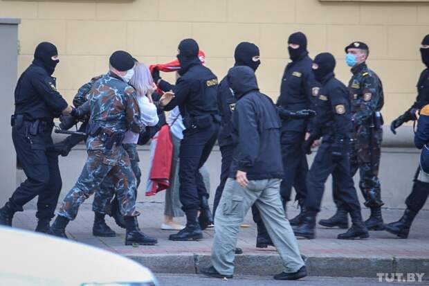 Протесты студентов в Минске 01.09.2020
