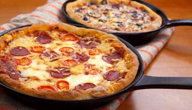 Рецепты быстрой пиццы на сковороде за 10 минут в домашних условиях