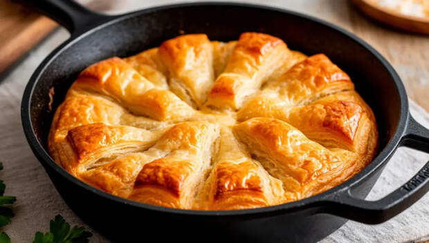 Кипяток, мука, сковорода: слоёные лепешки за 40 минут — хрустят и тают во рту