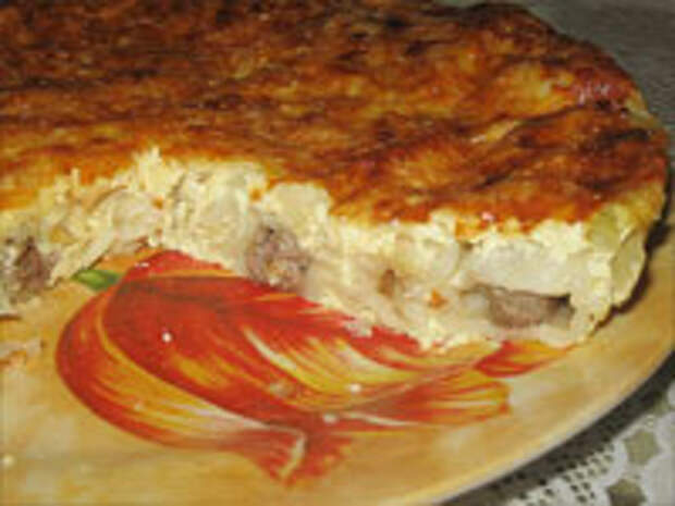 Пирог из пельменей