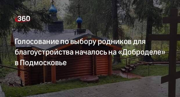 Голосование по выбору родников для благоустройства началось на «Доброделе» в Подмосковье