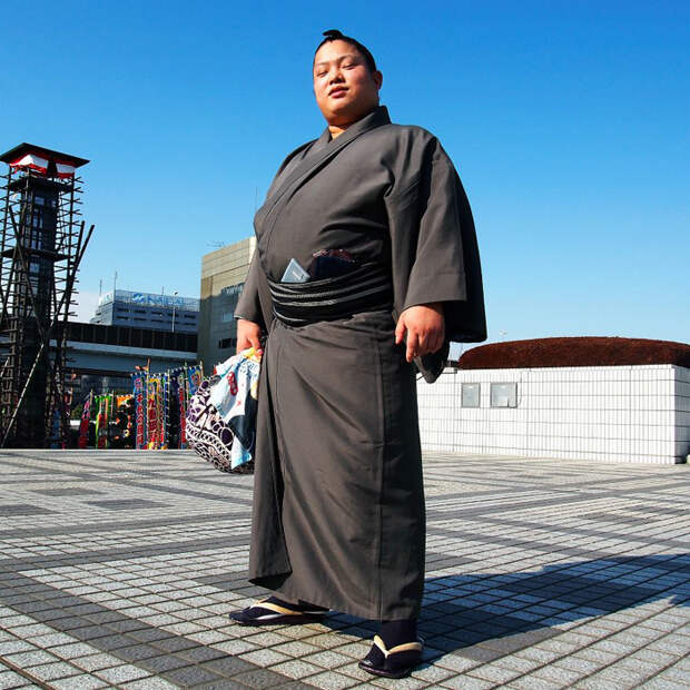 Томисакеа, борец сумо. Токио, Япония.