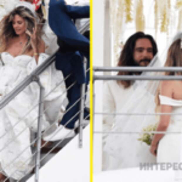 Свадебное платье Хайди Клума не оценили в сети