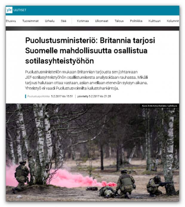 Англичанка снова гадит: Британия предложила Финляндии военное сотрудничество
