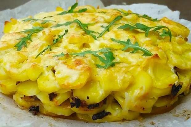 Постная запеканка с картошкой и грибами Постная запеканка с картошкой и грибами