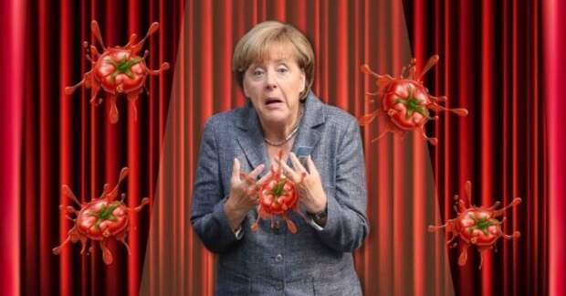 "Опять забросали помидорами": В отличие от мигрантов, немцы Меркель осуждают!