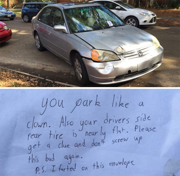 Passive-aggressive Parking Notes