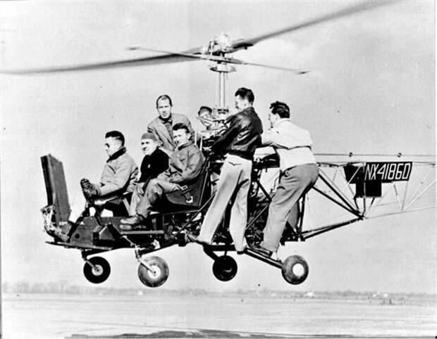 23. Испытание раннего вертолета "Белл-30", 1946 год архив, исторические фото, фото, фото из прошлого