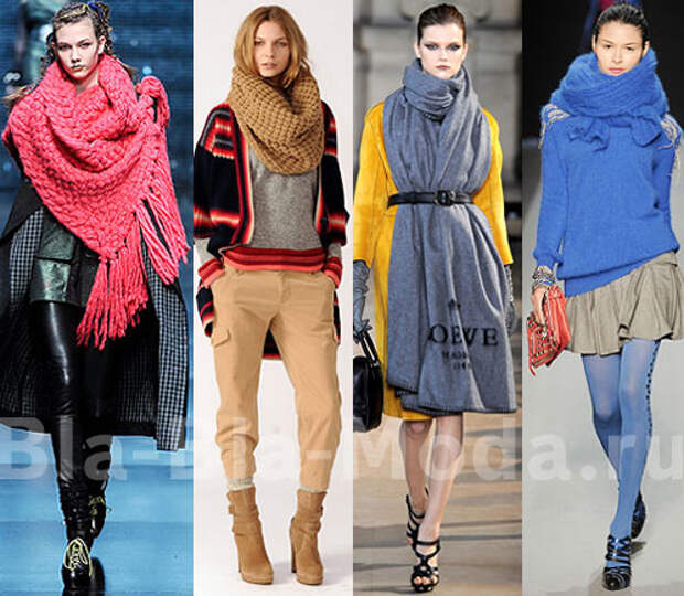 Модные шарфы: Topshop Unique, Gap, Loewe, Emanuel Ungaro