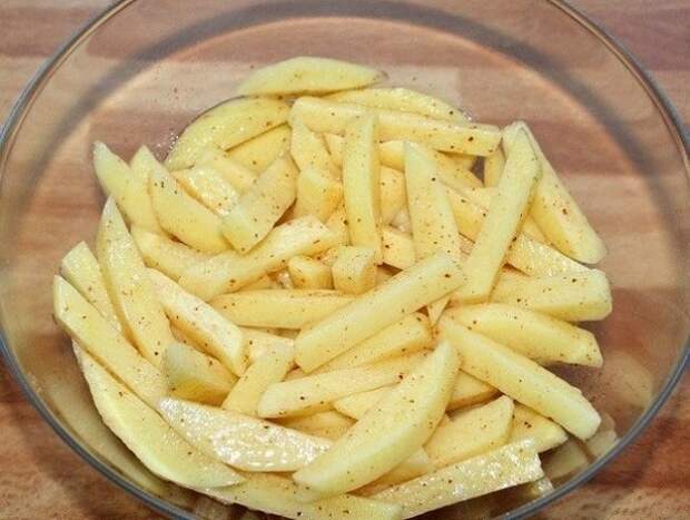 приготовление картофеля фри без масла