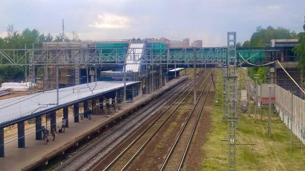 Железнодорожная станция Ольгино в Балашихе готова на 70%