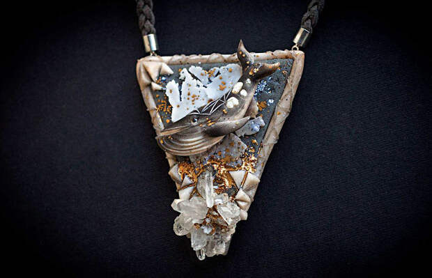 Magical Jewelry And  Creatures From Polymer Clay And Minerals