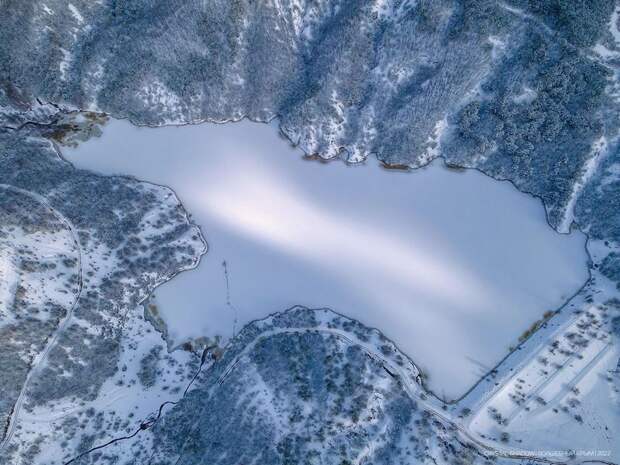 крым бахчисарай село зеленое вода озеро