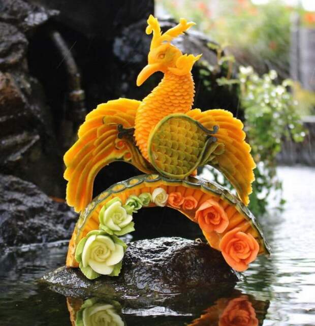 Резьба по фруктам и овощам Daniele Barresi