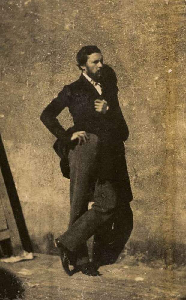 21. Гюстав Ле Грей в своей студии, 1854 год.  история, фото