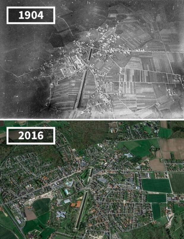 Фотографии "тогда и сейчас", показывающие, насколько мир изменился со временем (16 фото)
