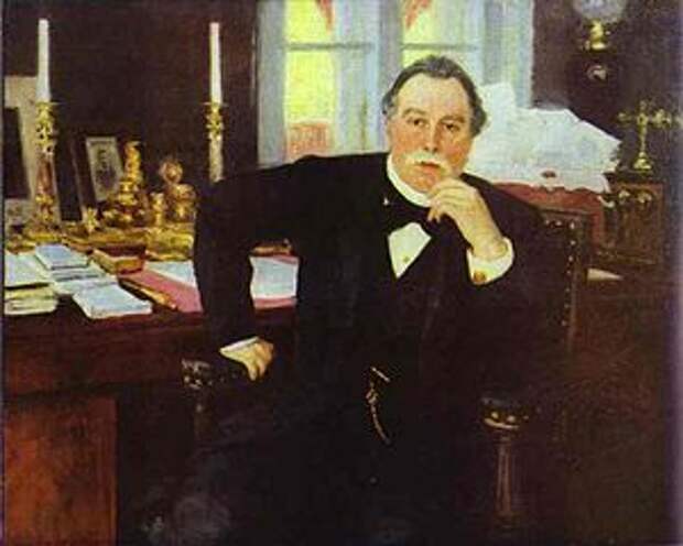 В. К. фон Плеве. Портрет работы И. Репина (1902) 