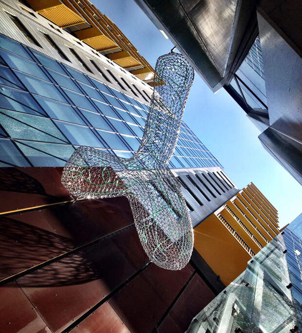 New Lynn Transformation, Auckland, New Zealand. This Thing Suspended Near A Train Station Is Supposed To Be A Cloud