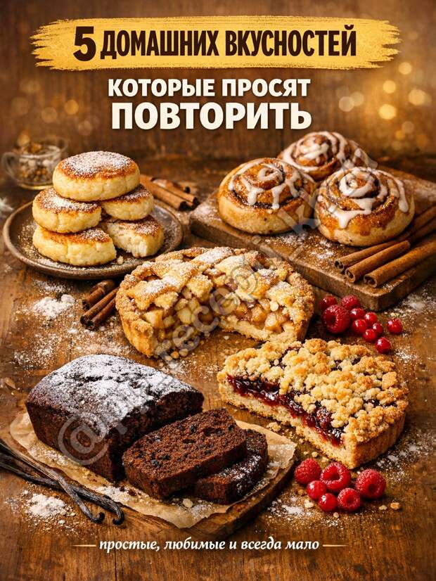 Кулинария>5 ДОМАШНИХ ВКУСНОСТЕЙ, КОТОРЫЕ ПРОСЯТ ПОВТОРИТЬ !