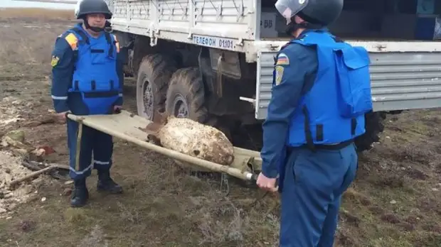 В Крыму обезвредили авиабомбу времён Великой Отечественной войны