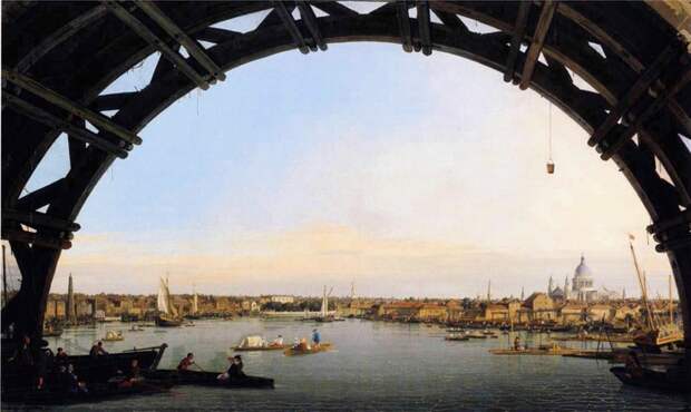 Canaletto_-_The_City_Seen_Through_an_Arch_of_Westminster_Bridge (700x418, 209Kb)