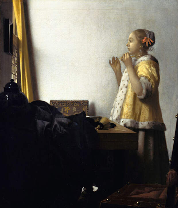 Файл: Ян Вермеер ван Делфт - молодая женщина с жемчужным ожерельем - Google Art Project.jpg