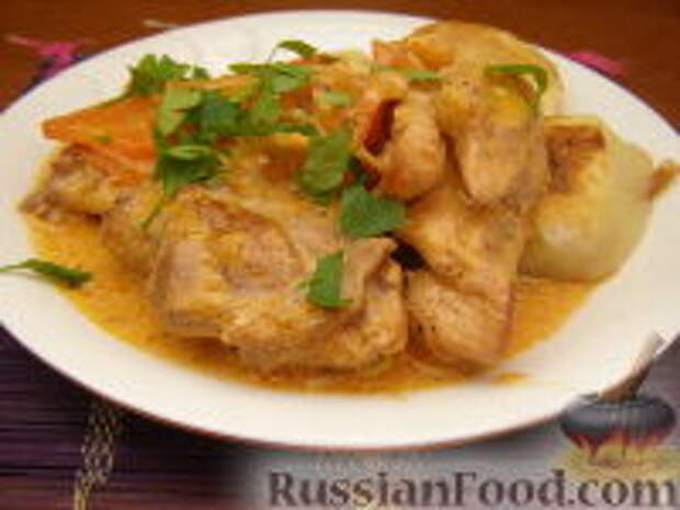 Фото к рецепту: Кролик тушеный