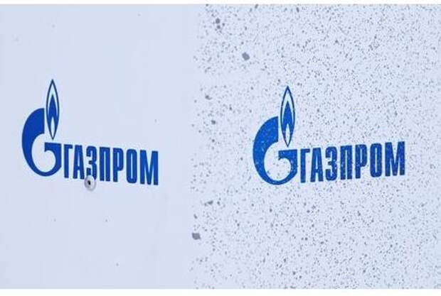 Gazprom logos are on display at Bovanenkovo gas field on the Arctic Yamal peninsula, Russia May 21, 2019. Picture taken May 21, 2019. REUTERS/Maxim Shemetov