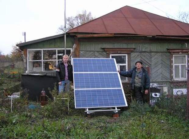 Солнечные батареи плотно вошли в жизнь сельских жителей деревенская романтика, деревня, село, смешно, технологии, фото