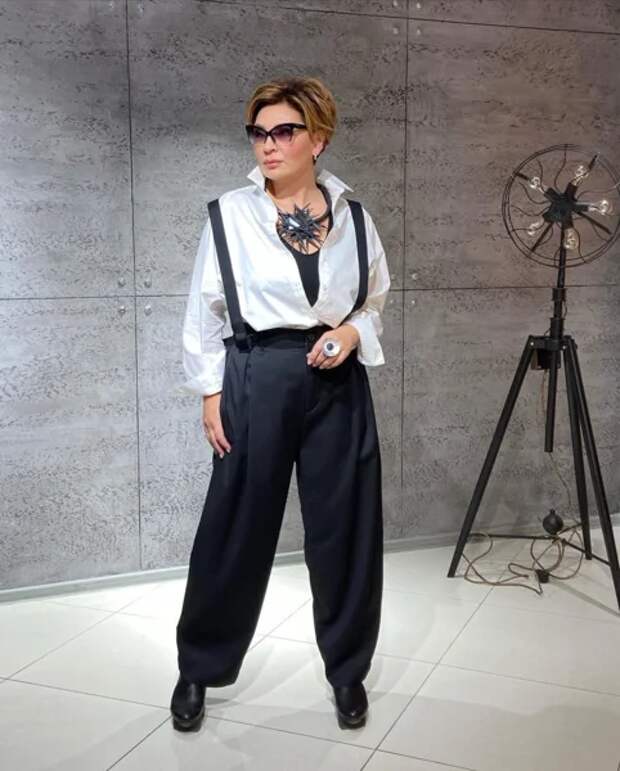 Фото 4 - брюки на лямках, модель Ирина Конарева.