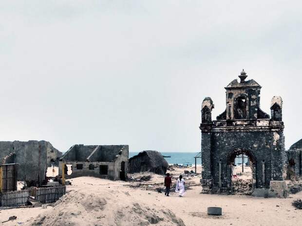 Дханушкоди — индийский город-призрак, разрушенный ураганом