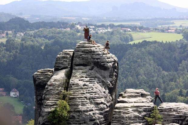 Бастай каменный бастион Саксонии Bastei14 Бастай каменный бастион Саксонии