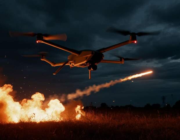 В Уфе БПЛА сбили на подлёте к нефтезаводам, беспилотник врезался в дом