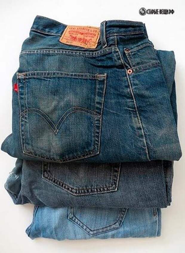Корзинка из старых джинсов