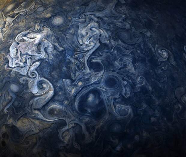 Впечатляюще! NASA показало удивительное явление на Юпитере nasa, космос, красота, облака, планета, юпитер