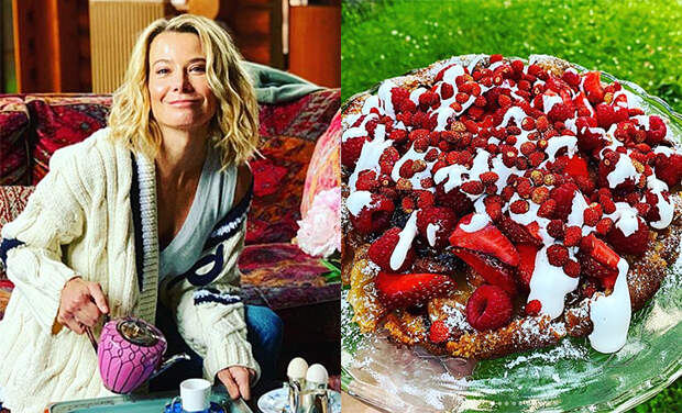 Настроение - лето: галета из миндального теста с ягодами по рецепту Юлии Высоцкой