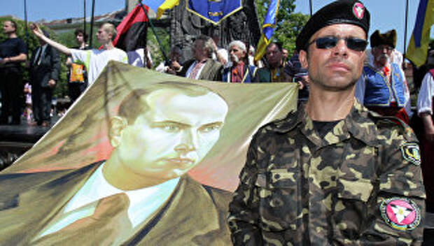 Марш националистов на Украине. Архивное фото