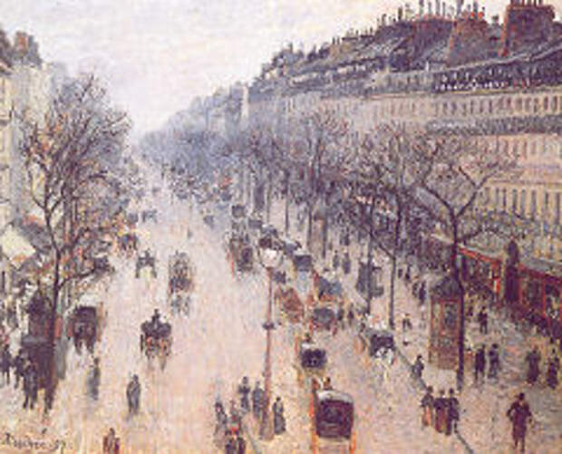 Камиль Писсарро (1830-1903) Бульвар Монмартр после полудня. Солнечно 1897