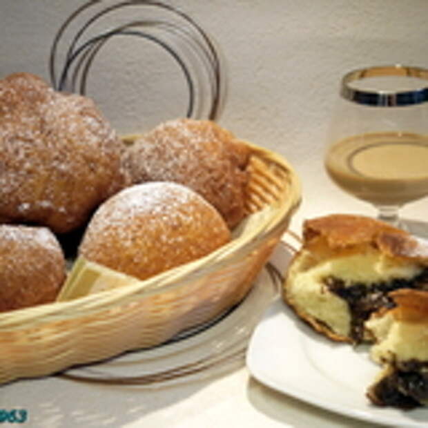 Пончики с маком и орехами