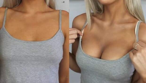 Бьюти-блогер показала, как увеличить грудь с помощью макияжа