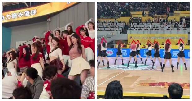 Танцевальный поединок групп поддержки