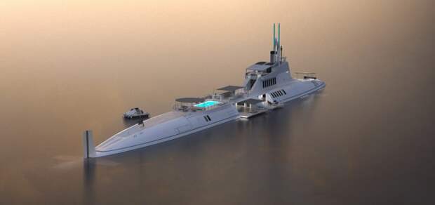 Яхта-субмарина Migaloo Private Submersible Yacht