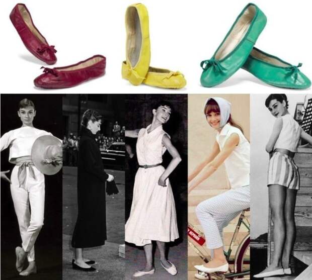 Эти модные балетки!Как Одри Хепбёрн попросила создать для ее 41 размера ноги аккуратные туфельки, фото № 4