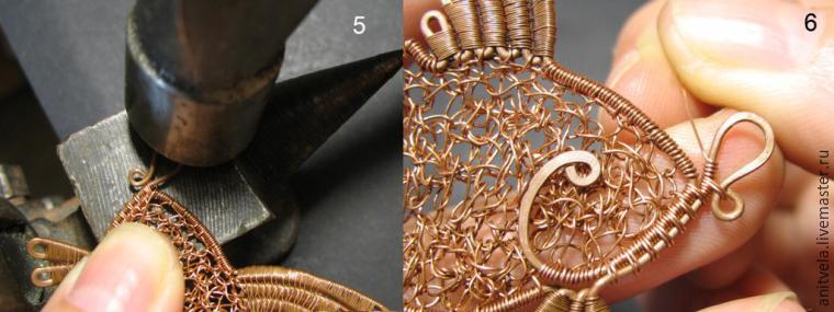 Мастер-класс: колье «Рыбы» в технике wire work